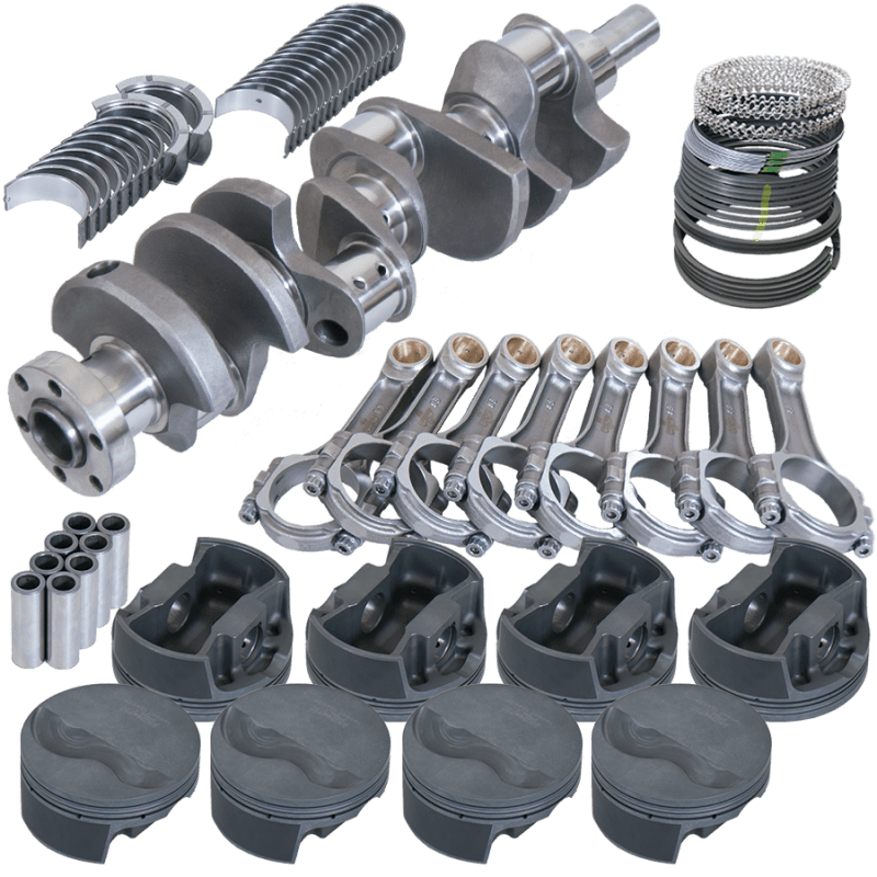 Eagle — Eagle Ford 289/302 3.400in Crank 5.400in I-Beam Rods -6cc Flat Top 4.125in Pistons Rotating Assembly
Street & Strip Assy