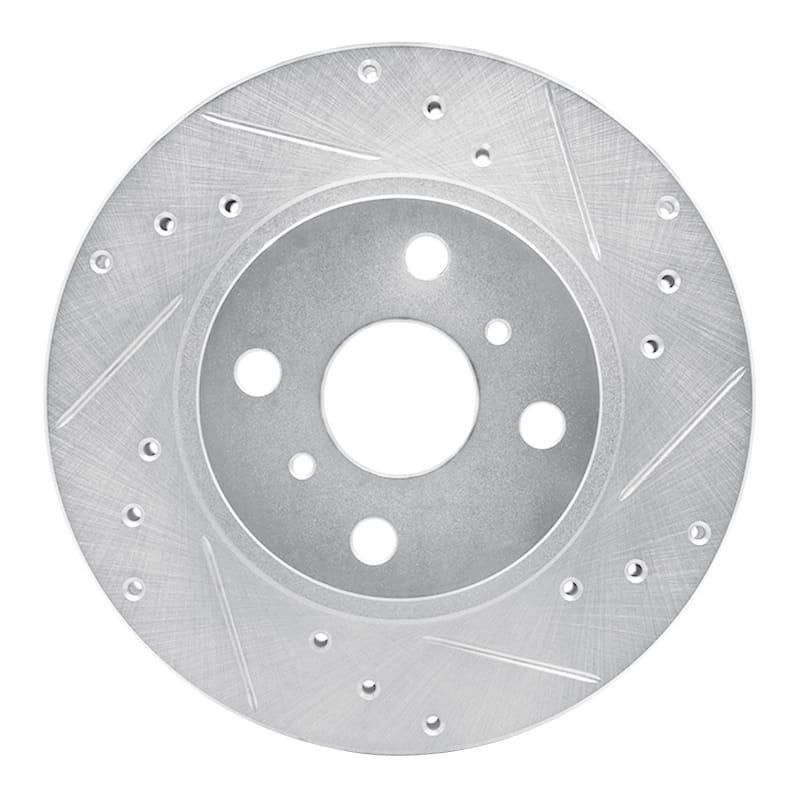 R1 Concepts — R1 87-92 Geo Prizm Front Right Drilled & Slotted Silver Brake Rotor
R1 Brake Rotor Drill
