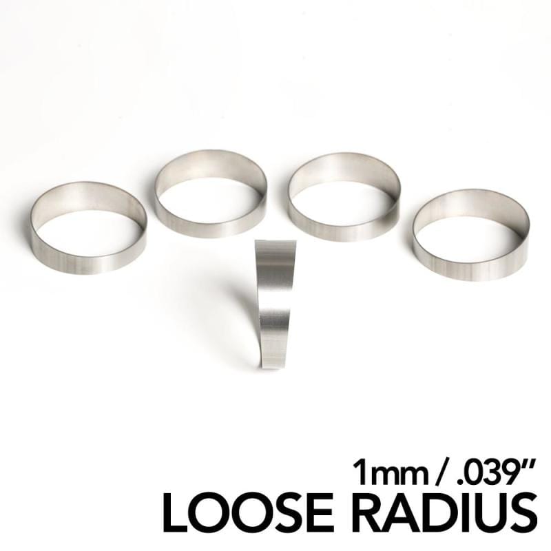 Ticon — Ticon Industries 1.50in 45 Degree 2.2D/3.3in CLR Loose Radius 1mm Wall Titanium Pie Cuts - 5pk