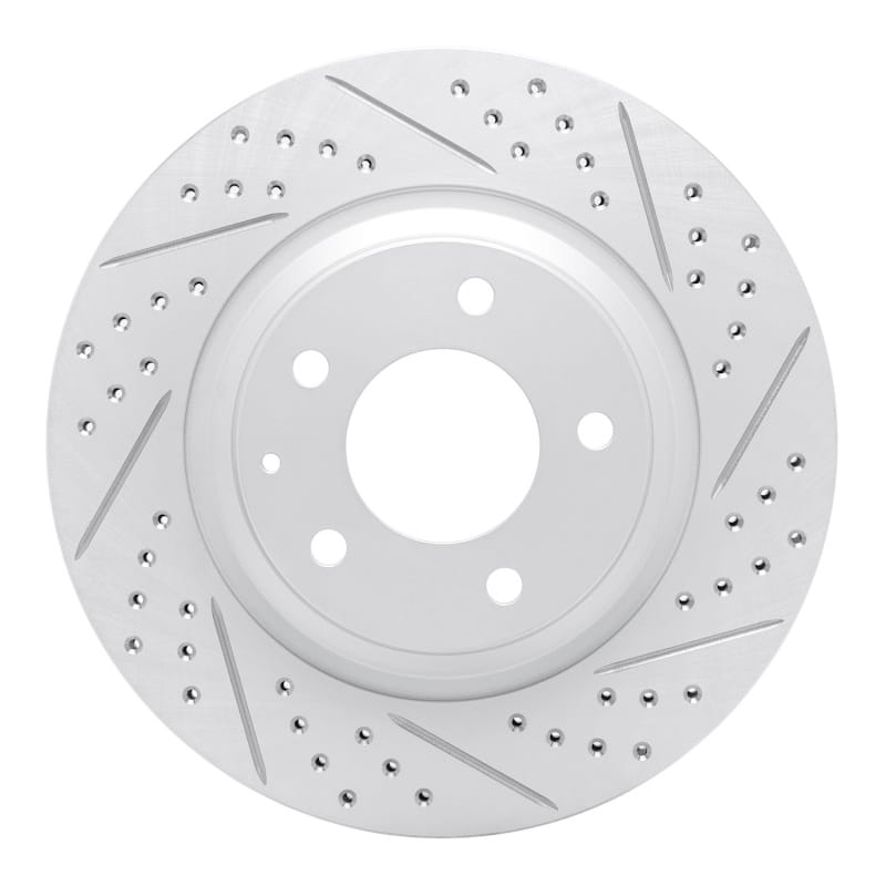 R1 Concepts — R1 04-11 Mazda Rx-8 Rear Right Drilled & Slotted Geo-Carbon Rotor