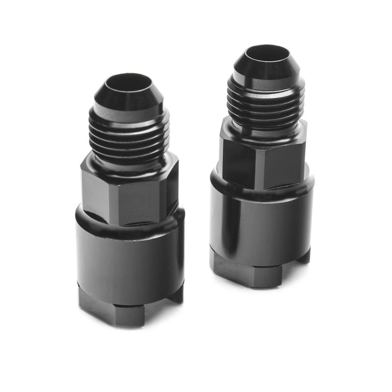 COBB — Cobb 04-16 Subaru STi / WRX 06-17 -6 AN Adapter Fittings Black - Set of 2