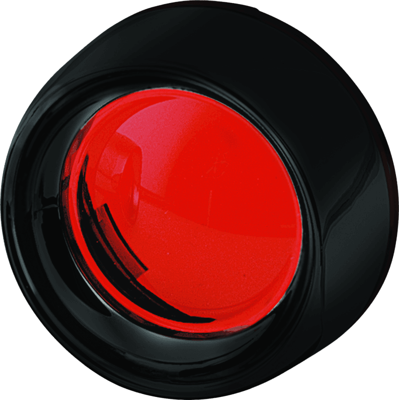 Kuryakyn — Gloss Black, Red Lens