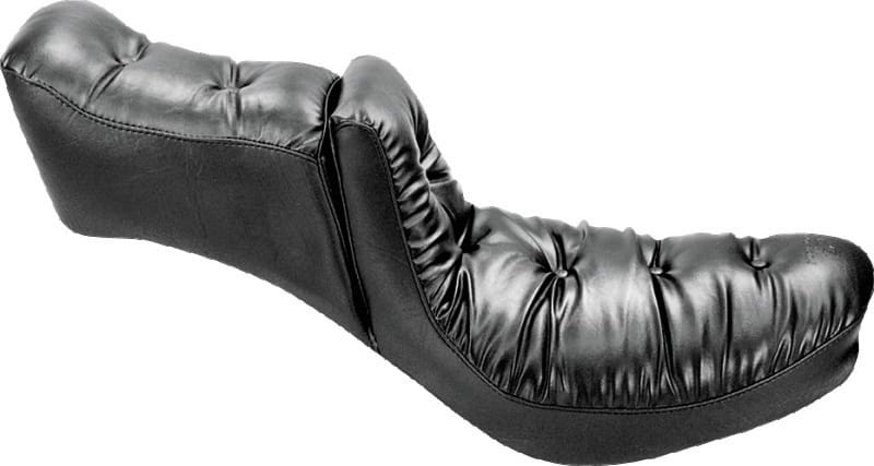 Mustang Motorcycle — Mustang 23-24 HD CVO Rd Glide(ST), 2024 Rd Glide and Str Glide Touring Solo Seat - Black/Gray Stitch