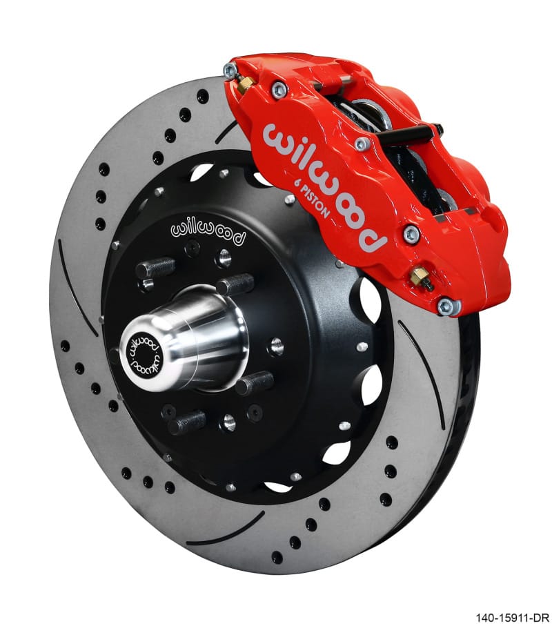 Wilwood — Wilwood Narrow Superlite 6R Front Big Brake Kit 14.00in SRP Drilled and Slotted Rotor - Red
BRAKE KIT