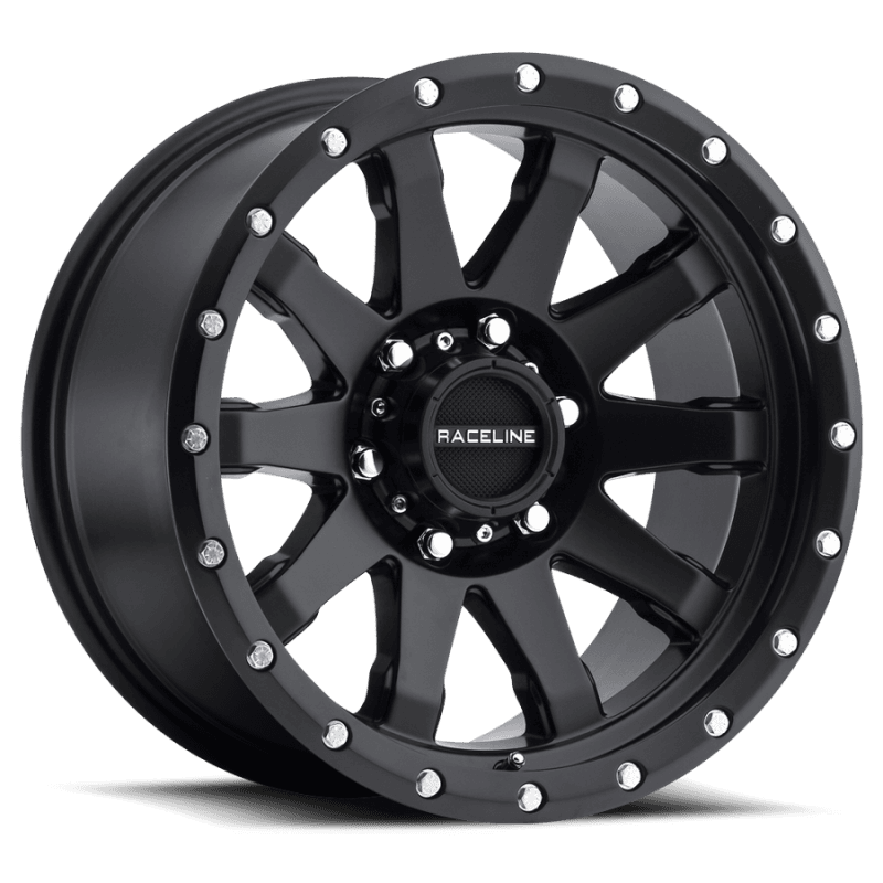 Raceline — Raceline 934B Clutch 20x10in / 6x135 BP / -19mm Offset / 87.1mm Bore - Satin Black Wheel