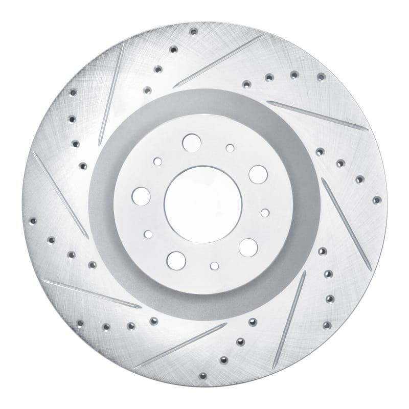 R1 Concepts — R1 20-25 Tesla Model Y Front Left Drilled & Slotted Silver Brake Rotor
R1 Brake Rotor Drill
