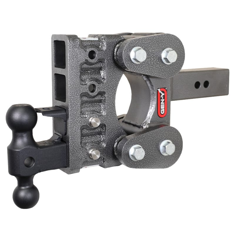 GEN-Y Hitch — Gen-Y The Boss Torsion-Flex 2.5in Shank 5in Drop 16K Hitch w/GH-051 Dual-Ball/GH-032 Pintle Lock
Drop Hitch