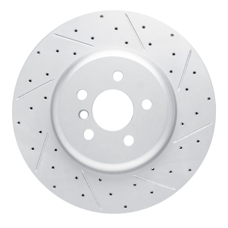 R1 Concepts — R1 17-26 BMW Ix3 (Mexico) Front Right Drilled & Slotted Geo-Carbon Rotor
