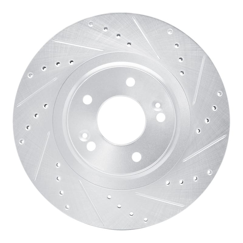 R1 Concepts — R1 13-20 Hyundai SANTA FE Front Right Drilled & Slotted Silver Brake Rotor
R1 Brake Rotor Drill