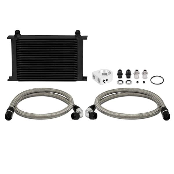 Mishimoto — Mishimoto Universal 25 Row Oil Cooler Kit (Black Cooler)