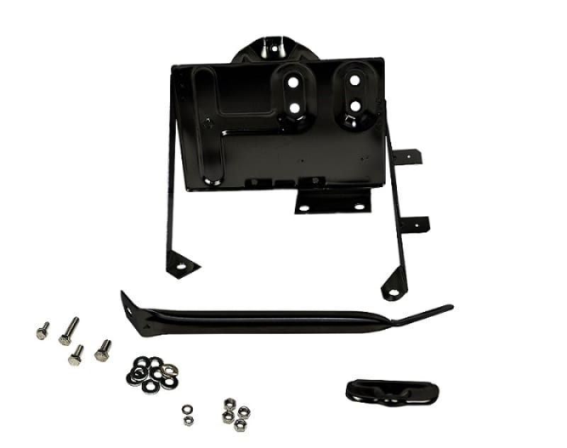 Kentrol — Kentrol 76-86 Jeep CJ Battery Tray with support arm - Powdercoat Black