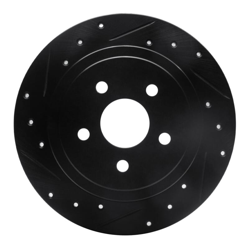 R1 Concepts — R1 88-95 Chrysler New Yorker Rear Left Drilled & Slotted Black Brake Rotor
R1 Brake Rotor Drill