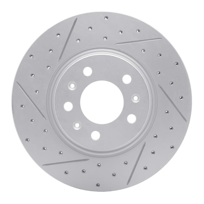 R1 Concepts — R1 06-10 Pontiac Solstice Front Left Drilled & Slotted Geo-Carbon Rotor