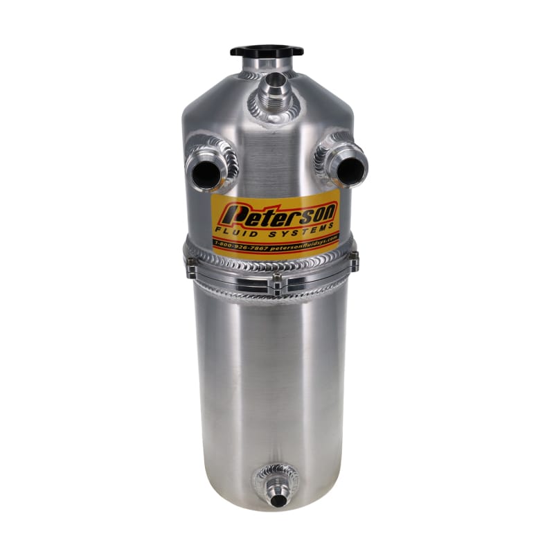 Peterson Fluid Systems — Peterson Fluid Systems Oil Tank L/W 2Pc 2 Gallon Dual Return
