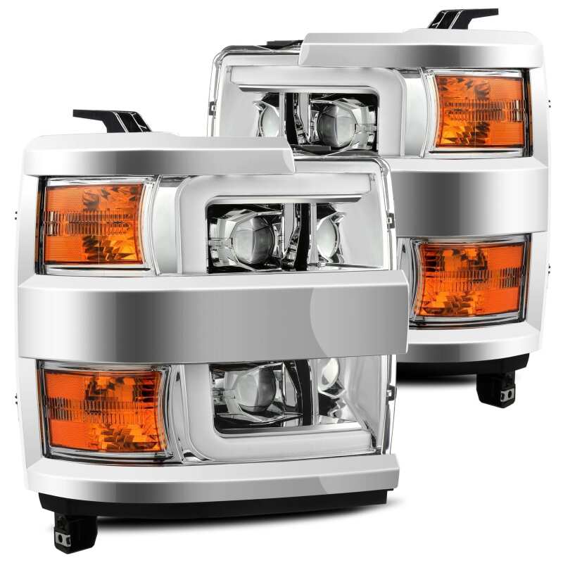 AlphaRex — AlphaRex 15-19 Chevy Silverado 2500HD PRO-Series Headlight Plank Chrome w/Activ Light/Seq Signal/DRL
Projector Headlights