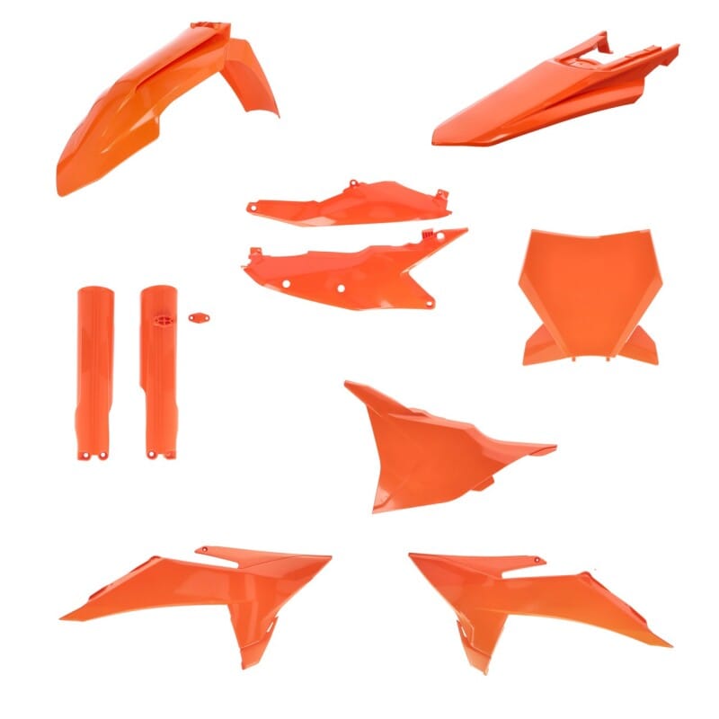 Acerbis — Acerbis 2025 KTM 125-450 SX/ SX-F/XC/XC-F Full Plastic Kit - 16 Orange
