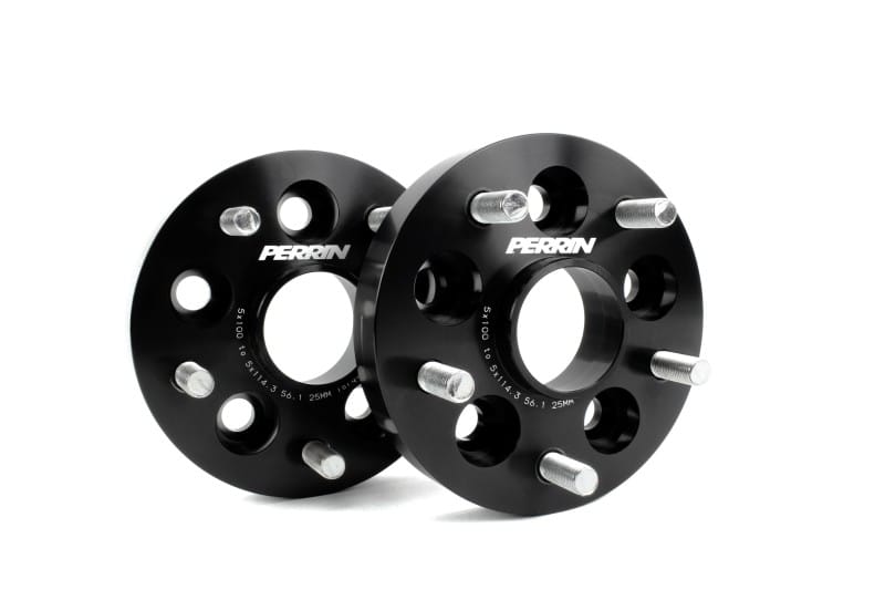 Perrin Performance — PERRIN Subaru/Toyota/Scion 25mm Wheel Adapter (Bolt-On Type) 5x100 to 5x114.3 w/56mm Hub - Pair
paPSP-WHL-226BK
