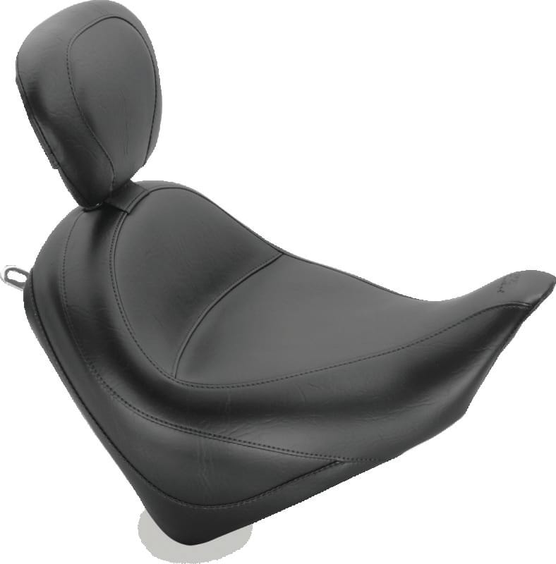 Mustang Motorcycle — Mustang 10-21 Honda VT1300CX Fury Wide Touring Solo Seat w/Driver Backrest - Black