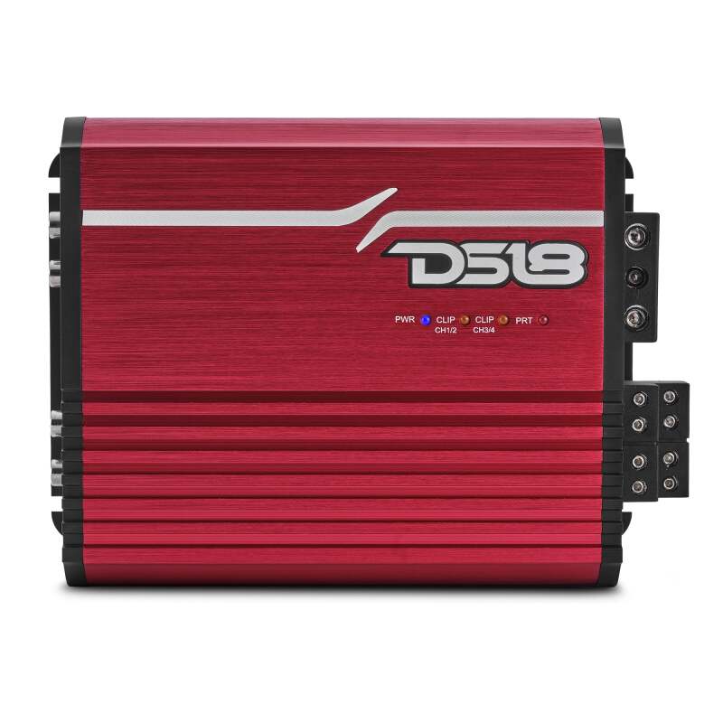 DS18 — DS18 4-Channel Class-D Amp Stereo Full-Range 4 x 120 W RMS at4 ohm- Red