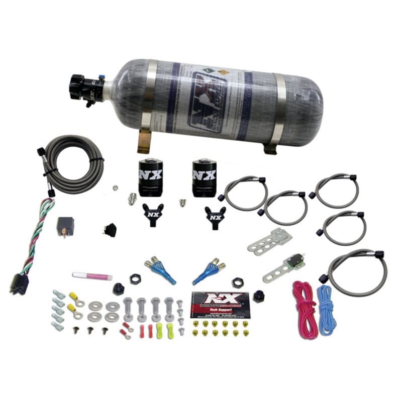 Nitrous Express — Nitrous Express Dual Nozzle Sport Compact Nitrous Kit (35-50-75HP) w/12lb Bottle
Injection System Kit
N2OSys