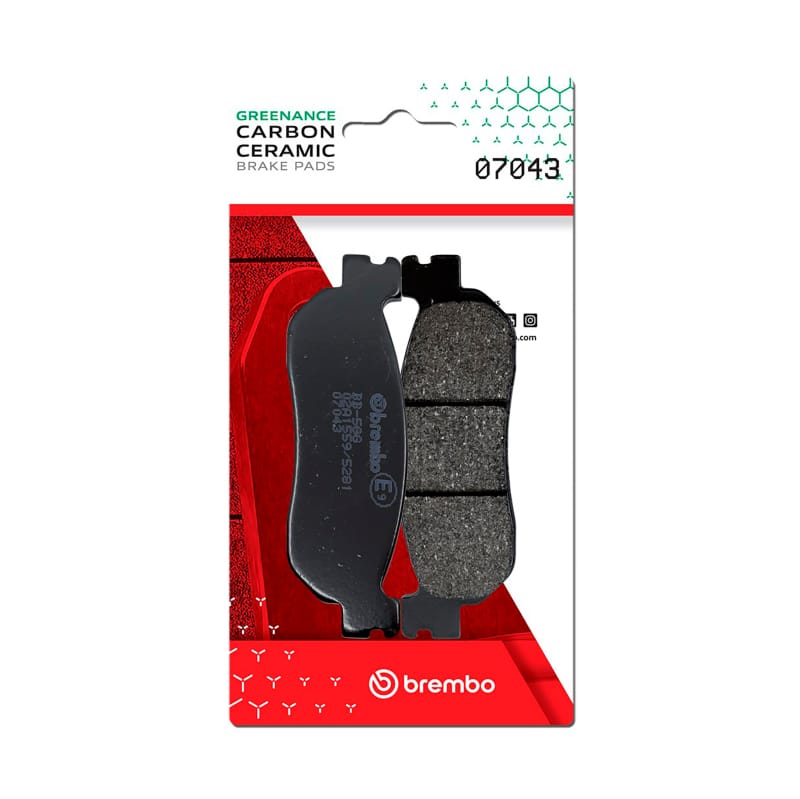 Brembo OE Powersports — Brembo OE Mbk Skyliner/Yamaha X-City/Yamaha X-Max/Yamaha Yp Carbon Ceramic Brake Pad - Rear
