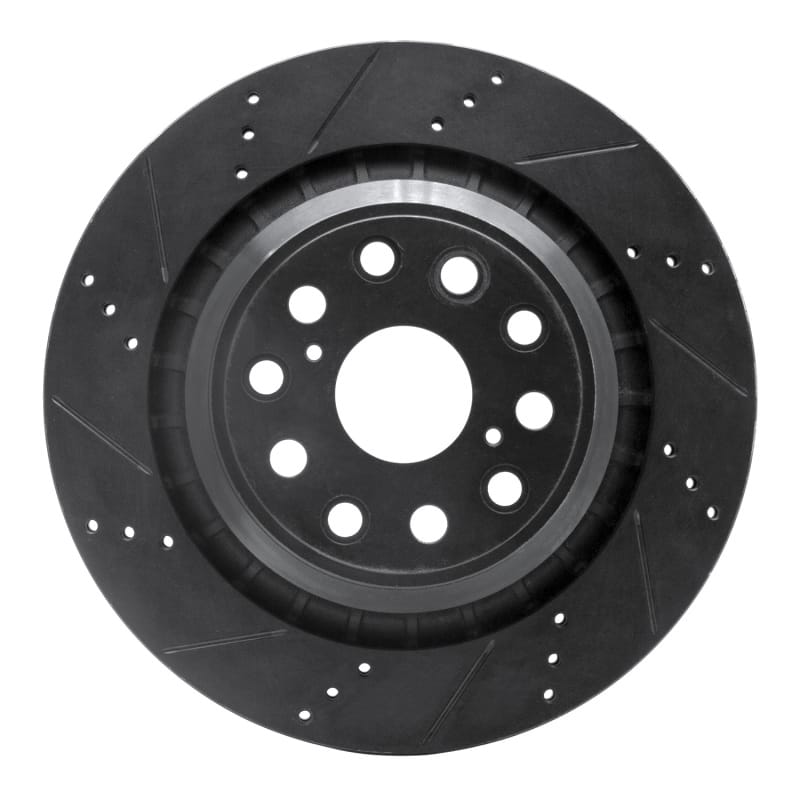 R1 Concepts — R1 07-17 Lexus LS460 Left Rear Drilled & Slotted Black Brake Rotor
R1 Brake Rotor Drill