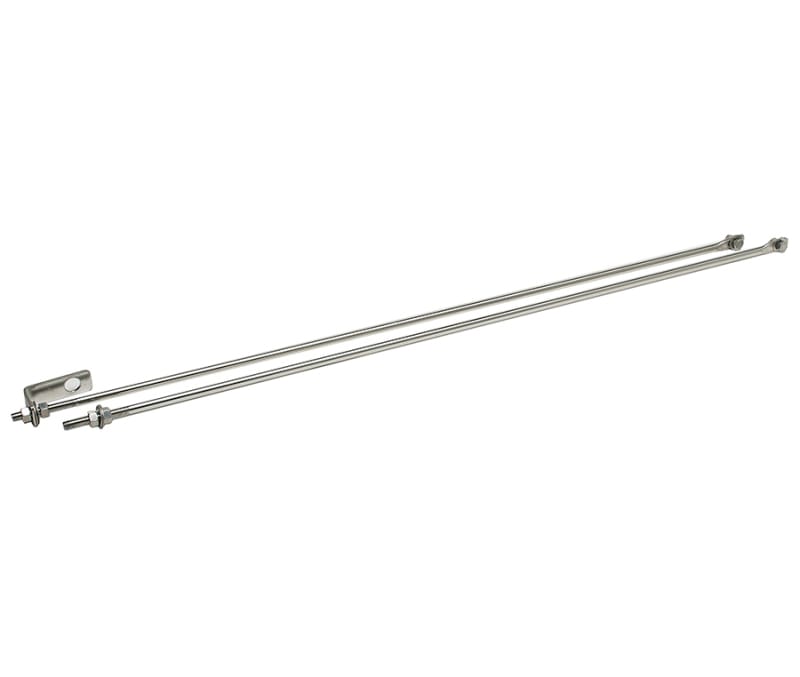 Kentrol — Kentrol 72-86 Jeep CJ Strut Rod Kit - Polished Silver