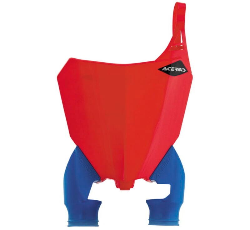 Acerbis — Acerbis 17-21 Honda CRF250R/RX/CRF450R/RX/ 2022 CRF450R-S Raptor Front Number Plate - Red/Blue
