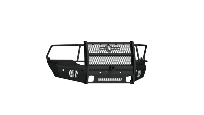 Road Armor — Road Armor 13-18 Ram 1500 Vaquero Front Bumper Full Guard 2in Receiver - Tex Blk