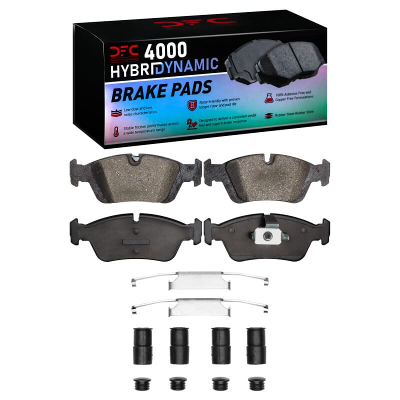 DFC — DFC 91-98 BMW 318i Front 4000 HybriDynamic Brake Pads and Hardware Kit
DFC Brake Pad Set