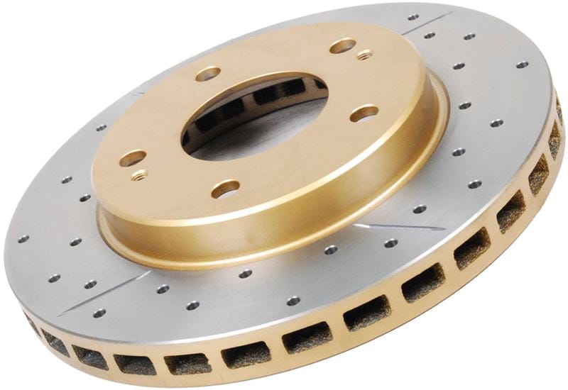 DBA — Street Series Rotor - Cross Drilled/Slotted Uni-Directional Rotor
Front Street Series XGold Brake Rotor