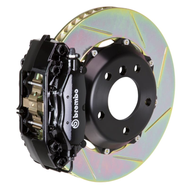 Brembo — Brembo 00-02 CL500 Rear GT BBK 4 Piston Cast 2pc 328x28 2pc Rotor Slotted Type1-Black