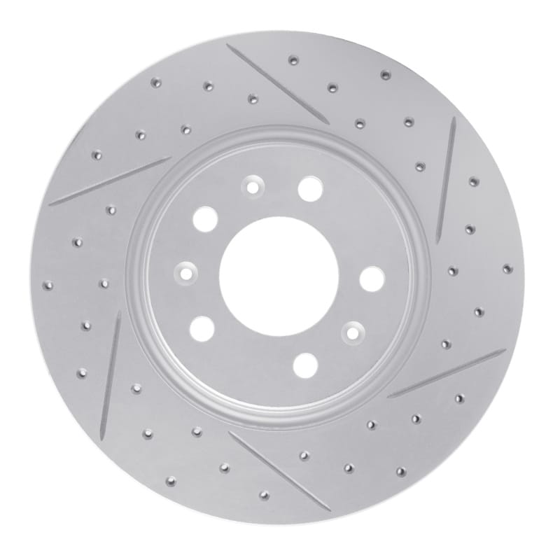 R1 Concepts — R1 06-10 Pontiac Solstice Front Right Drilled & Slotted Geo-Carbon Rotor
