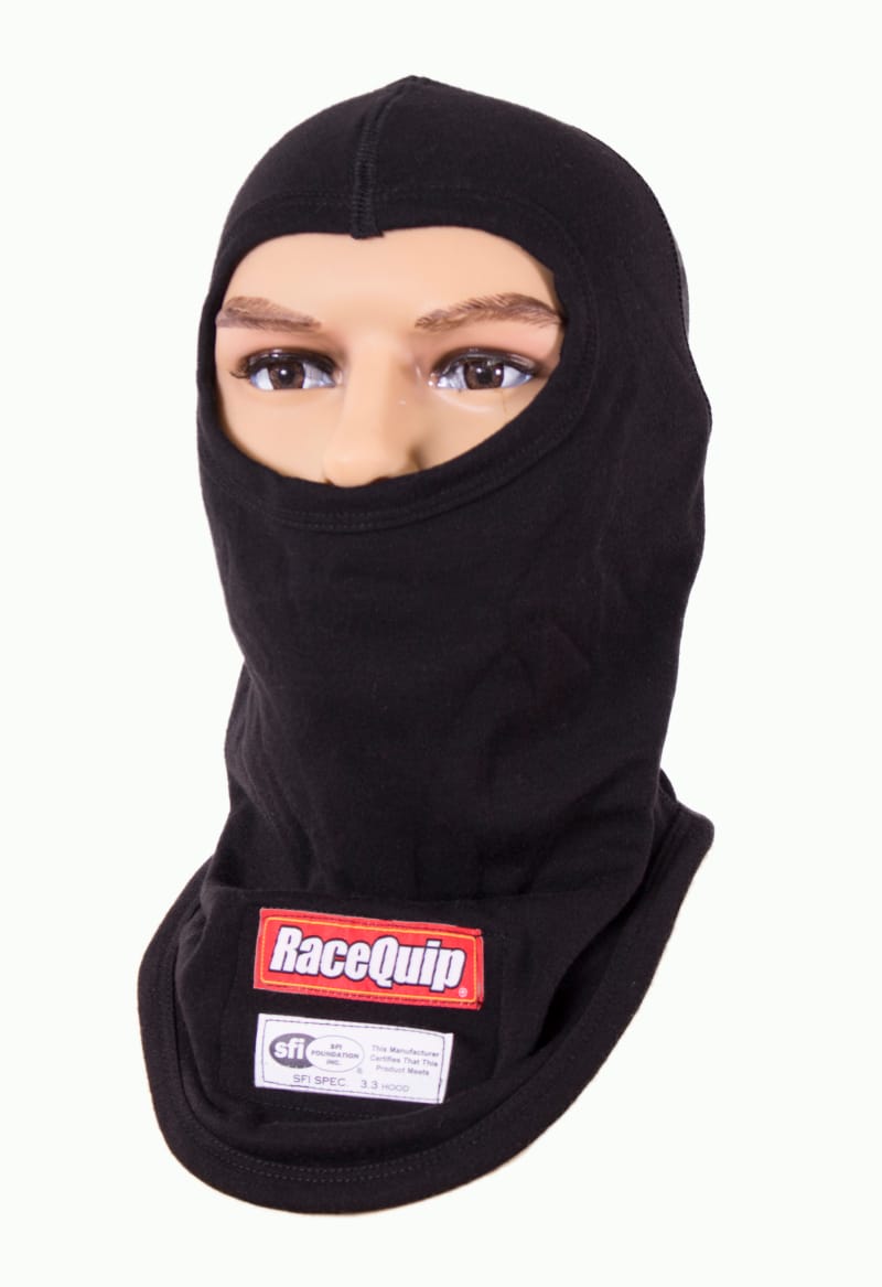 Racequip — RaceQuip Black SFI 3.3 Fr Single Layer Hood JR.