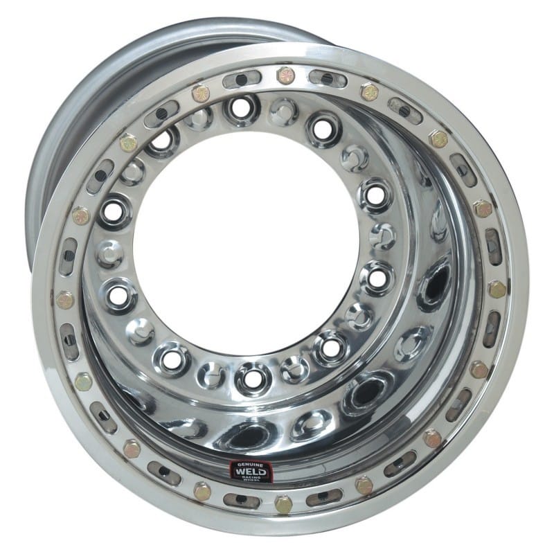 Weld — Weld Wide 5 HS Direct Mount 15x14 / 5x10.25 BP / 5in. BS Polished Assembly - Outer Beadlock