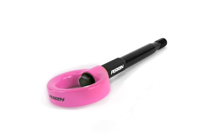 Perrin Performance — PERRIN 08-14 Subaru WRX/STI (Sedan) / 20-25 Outback All Models Tow Hook Kit (Rear) - Hyper Pink