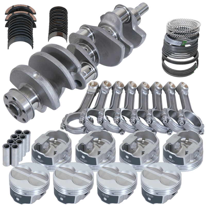 Eagle — Eagle Ford 351W 4.000in Crank 2.750in Journal 6.200in I-Beam Rods 4.040in Pistons Rotating Assembly
Pro Street Assembly