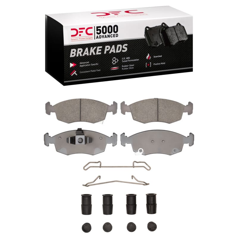 DFC — DFC 12-19 Fiat 500 (USA/Canada) Front 5000 Advanced Ceramic Brake Pads and Hardware Kit
DFC Brake Pad Set