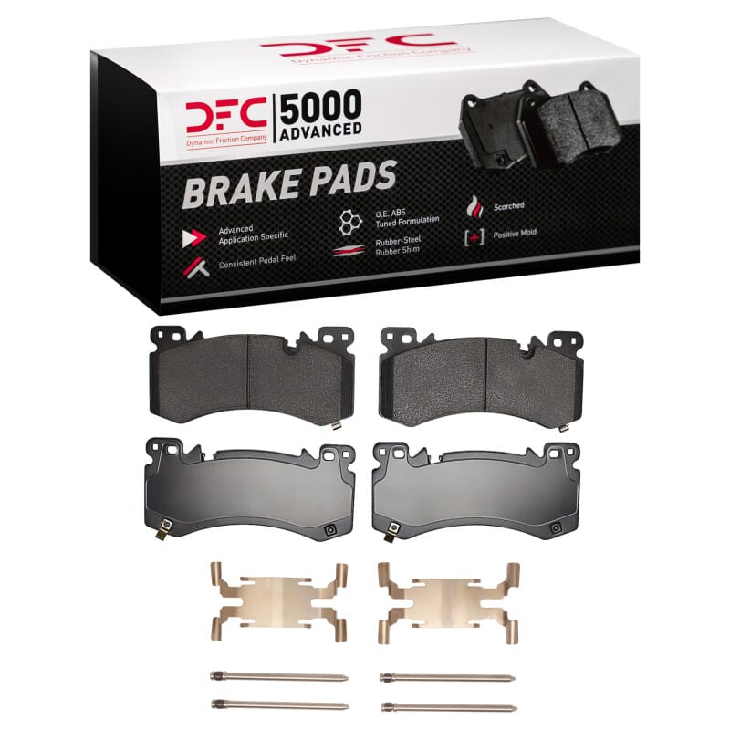 DFC — DFC 24-26 Cadillac LYRIQ Front 5000 Advanced Low Metallic Brake Pads and Hardware Kit
DFC Brake Pad Set