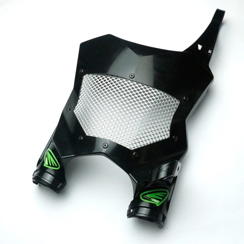 Cycra — Cycra 17-25 Kawasaki KX250/F/X/ 16-25 KX450/F/X Vented Stadium Plate - Black