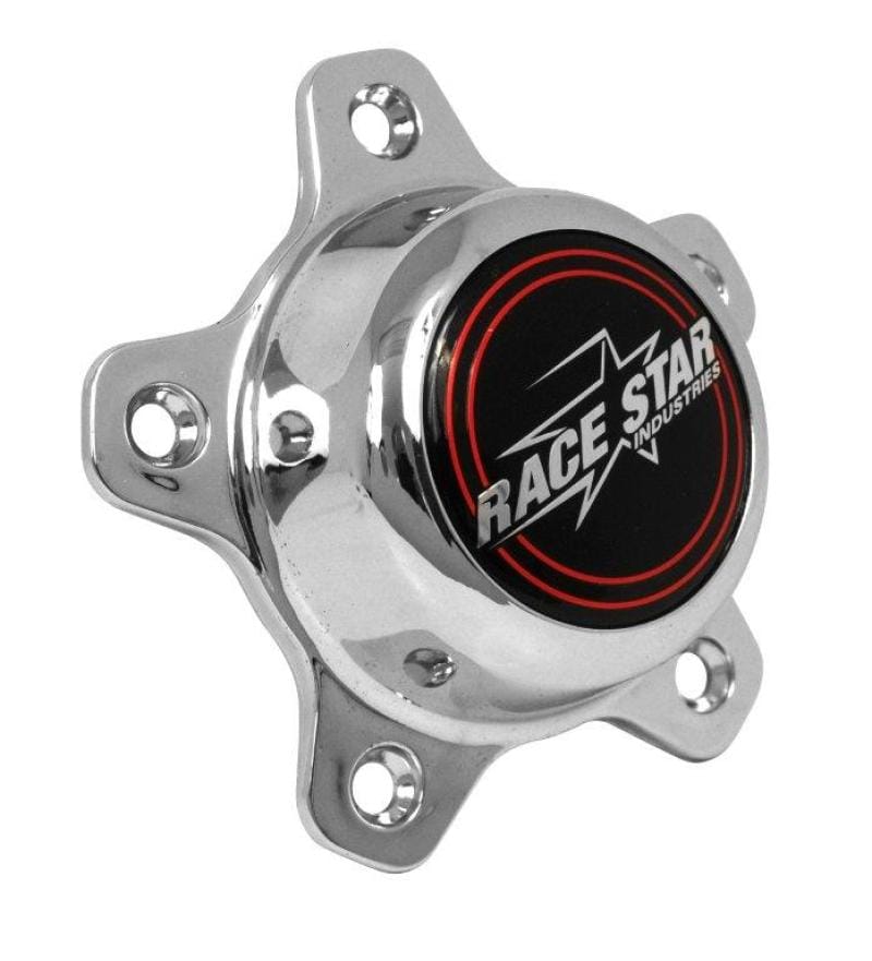 Race Star — Race Star 5 Lug Cap Short Plastic Chrome (incl. Medallion & Screws)