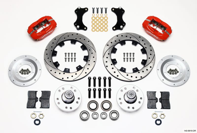Wilwood — Wilwood Forged Dynalite Front Kit 12.19in Drilled-Red WWE ProSpindle
BRAKE KIT