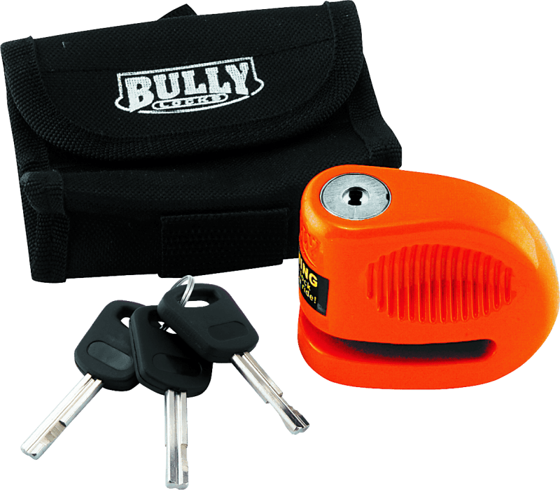 BikeMaster — Bully Lock Disc Orange w/ Pouch - 5.5mm
