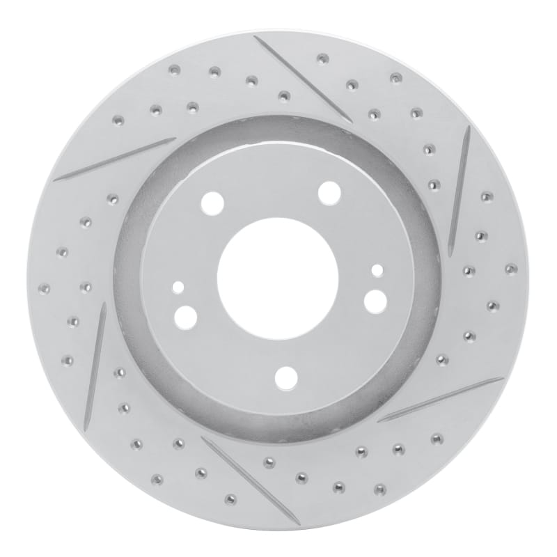 R1 Concepts — R1 05-22 Mitsubishi Outlander Front Right Drilled & Slotted Geo-Carbon Rotor