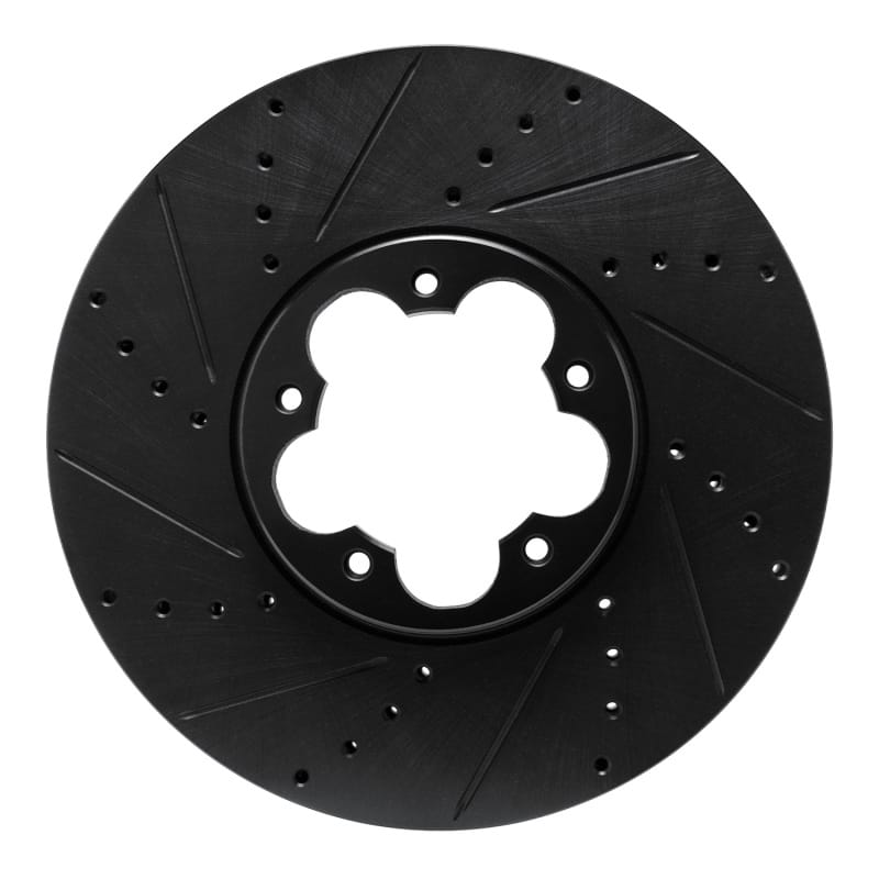R1 Concepts — R1 2020-2025 Ford Transit-350/SRW Front Left Drilled & Slotted Black Brake Rotor
R1 Brake Rotor Drill
