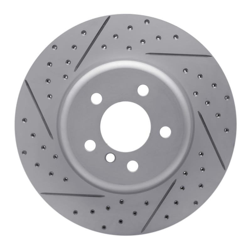 R1 Concepts — R1 10-19 BMW 640I Xdrive Gran Coupe Rear Right Drilled & Slotted Geo-Carbon Rotor
