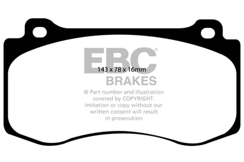 EBC — EBC 06-10 Jeep Grand Cherokee 6.1 SRT-8 Greenstuff Front Brake Pads
Disc Brake Pad