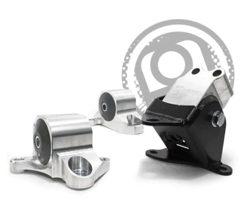 Innovative Mounts — Innovative 96-00 Civic B/D Series Black Aluminum Mounts 60A Bushings (3 Bolt)