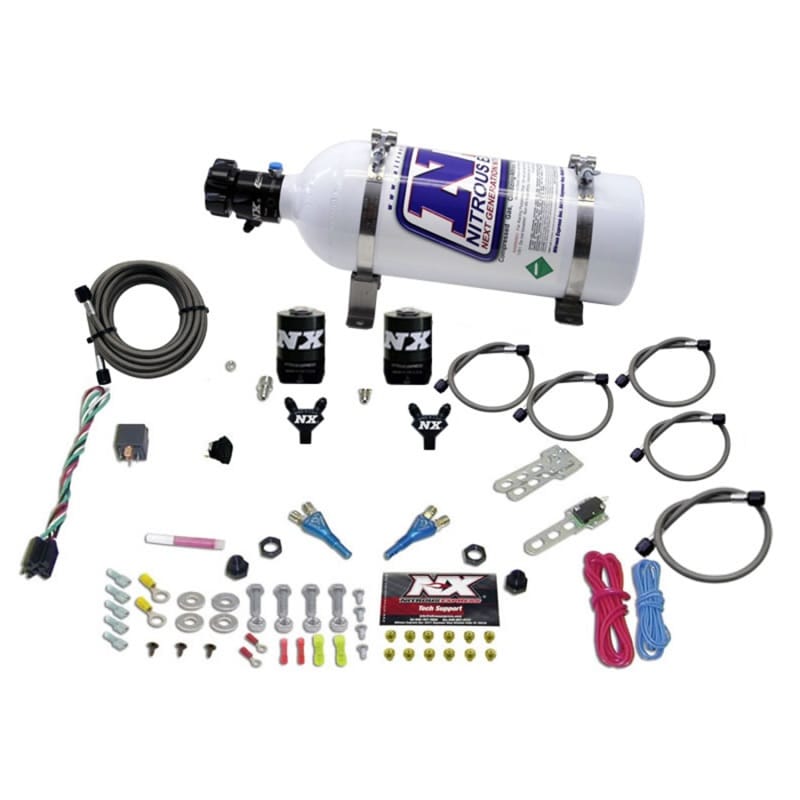 Nitrous Express — Nitrous Express Dual Nozzle Sport Compact Nitrous Kit (35-50-75HP) w/5lb Bottle
Injection System Kit
N2OSys