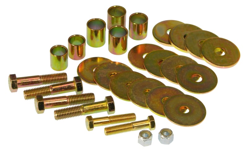 Prothane — Prothane 67-81 Chevy Camaro Body Mount Hardware Kit - Red
BODY/SUB-FRAME MNTS
